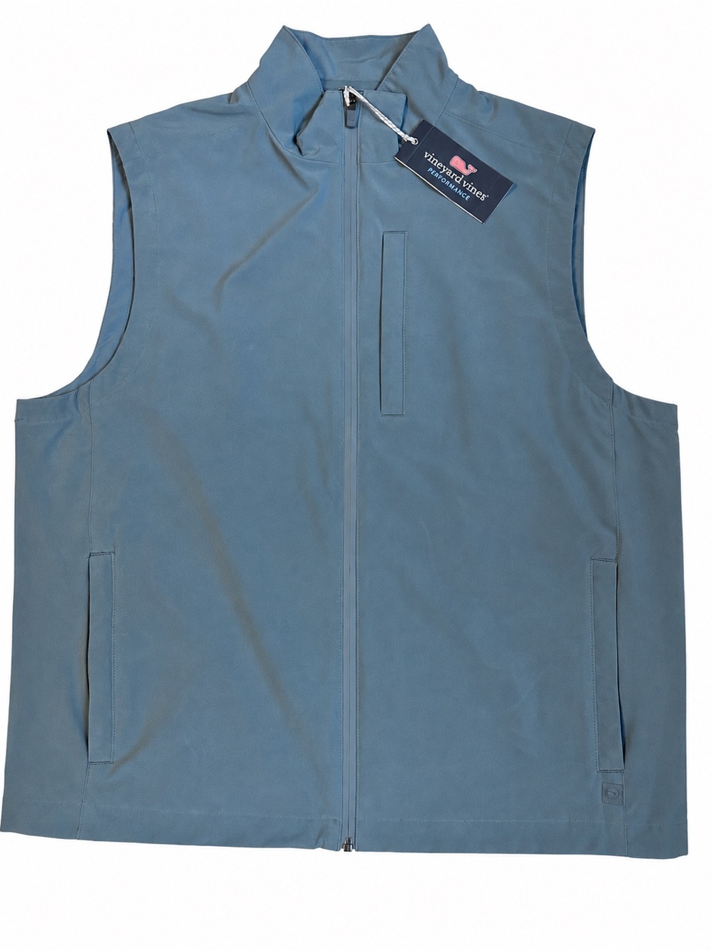 NWT Vineyard Vines Men’s M On-The-Go Mariner Vest Blue Mirage Full Zip